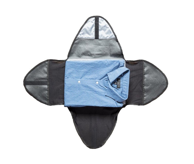Nomatic Shirt Organizer - 5-Shirt Organizer | Hanging Travel Organizer with Clothes Folder Folding Board Included (Black) - Image 4